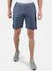 Men Blue Plain Bermuda