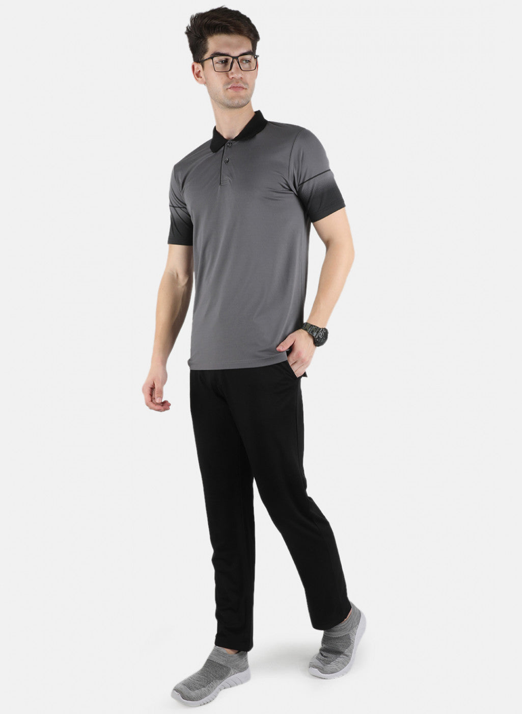 Men Grey Printed Lower Set