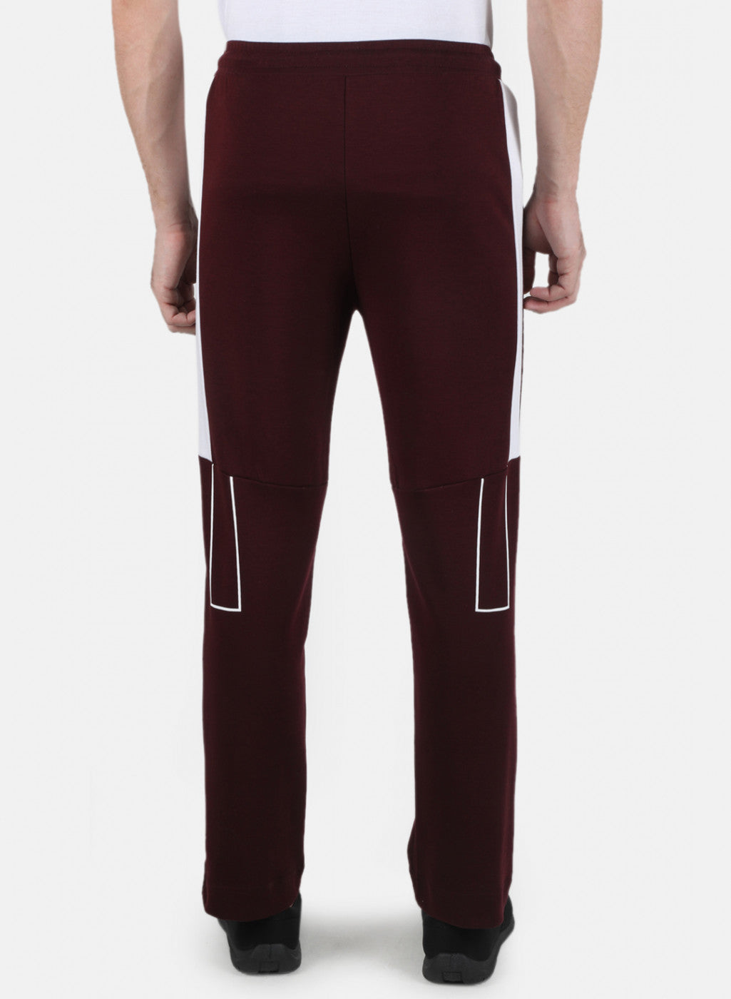 Men Maroon Plain Lower