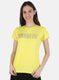Women Yellow Printed Top