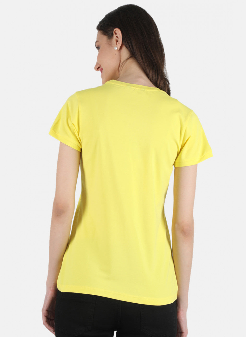 Women Yellow Printed Top