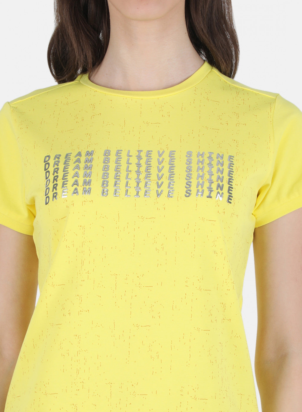 Women Yellow Printed Top