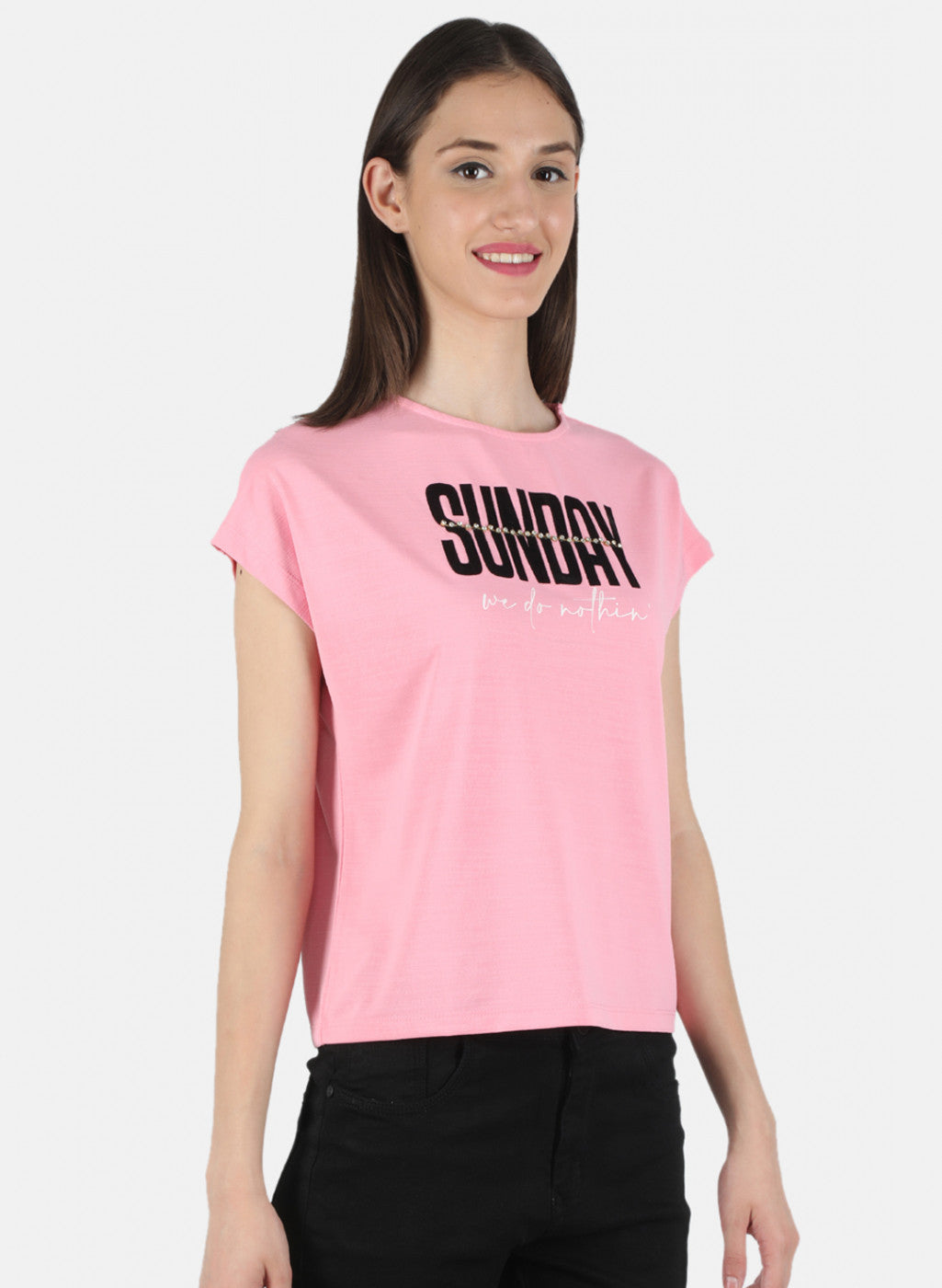 Women Pink Printed Top