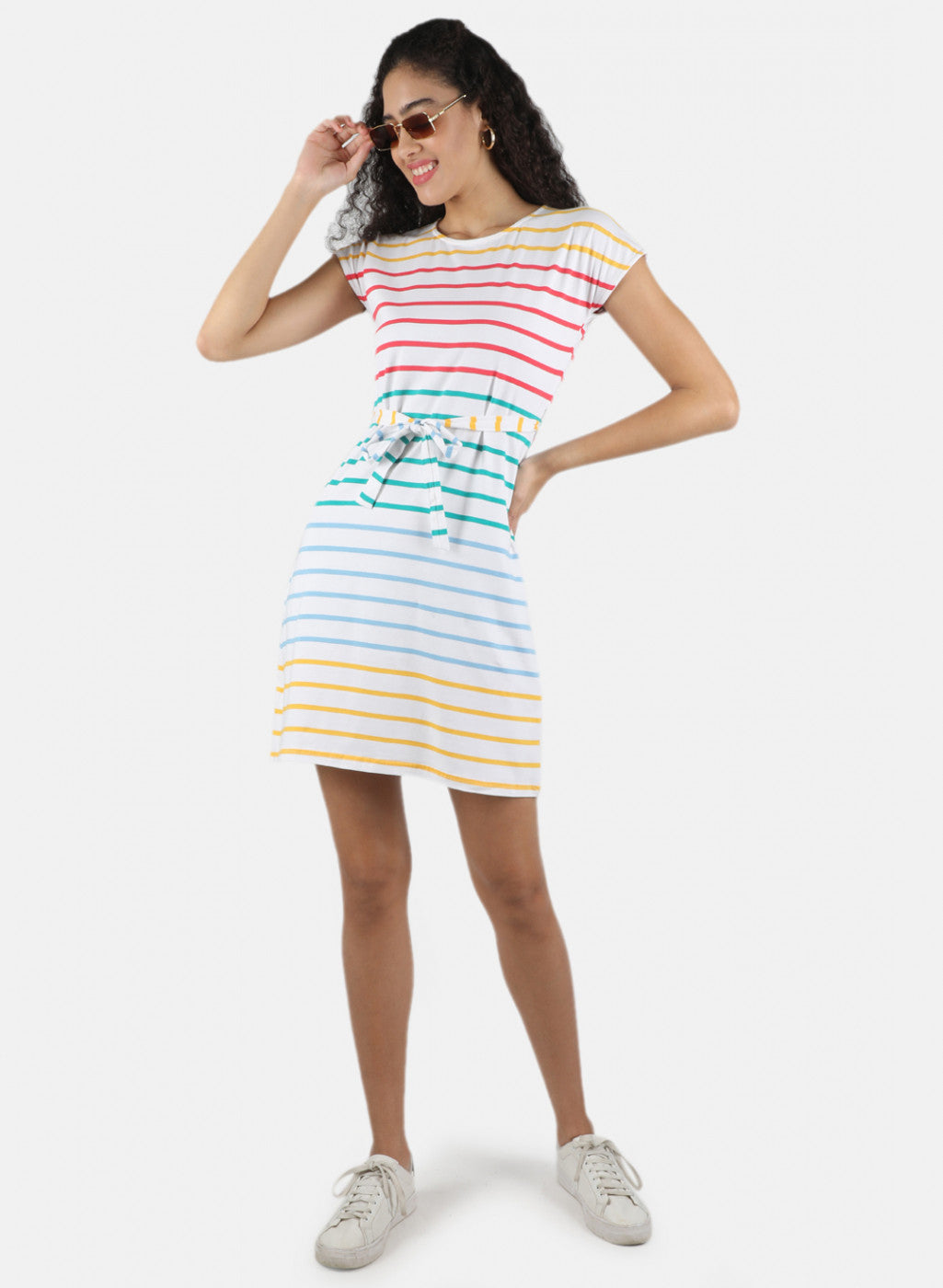 Women Multicolor Stripe Tunic