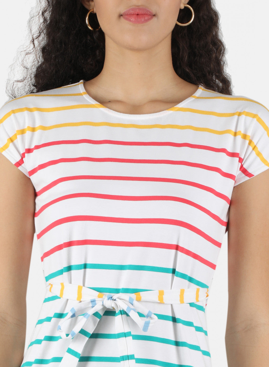Women Multicolor Stripe Tunic