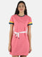 Women Pink Stripe Tunic