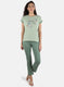 Women Green Printed Lower Set