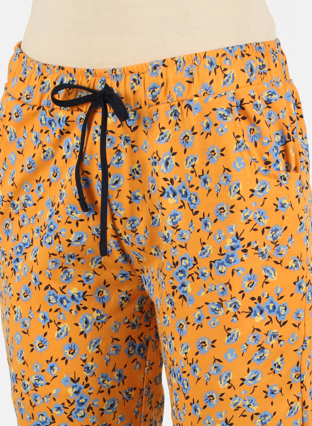 Women Blue Printed Lower Set