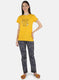 Women Mustard Printed Lower Set