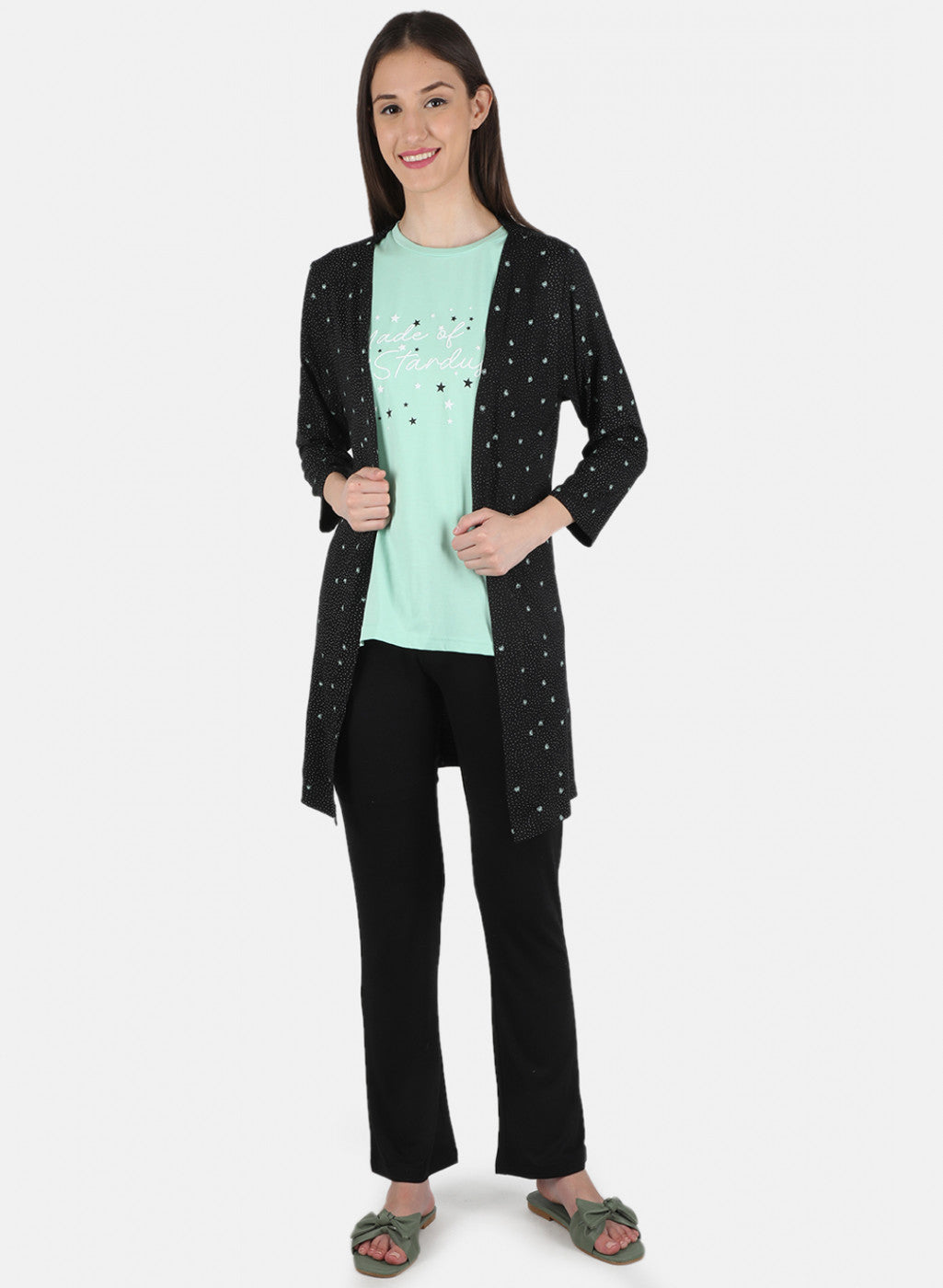 Women Black Printed 3 Pc Combo