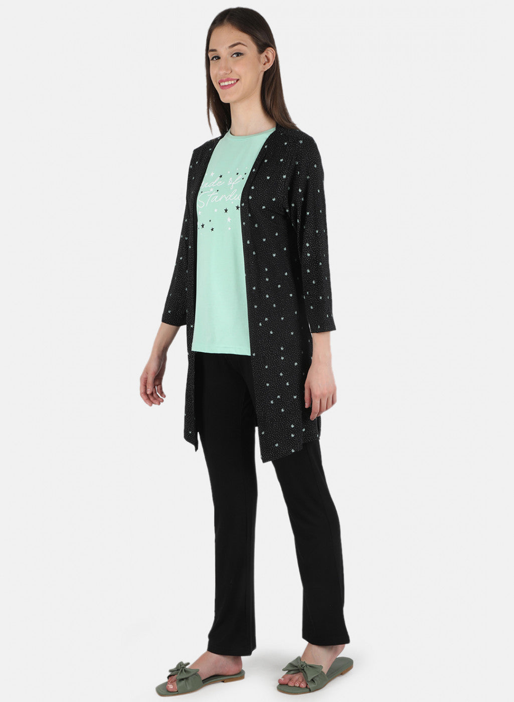 Women Black Printed 3 Pc Combo