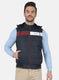 Men NAvy Blue Solid Jacket