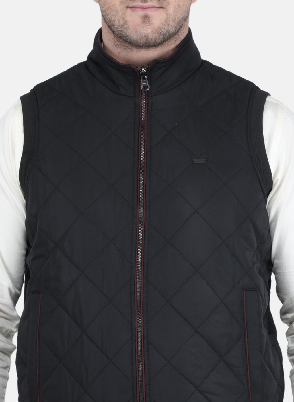Men Black Solid Jacket