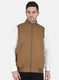 Men Brown Solid Jacket