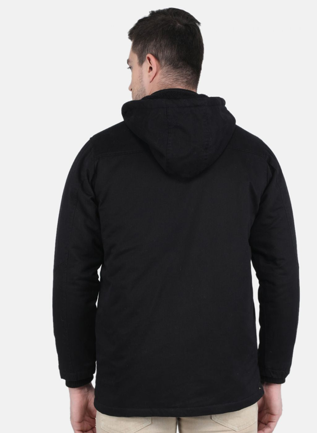 Men Black Solid Jacket