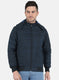 Men NAvy Blue Solid Jacket