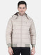 Men Beige Solid Jacket