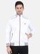 Men White Solid Jacket