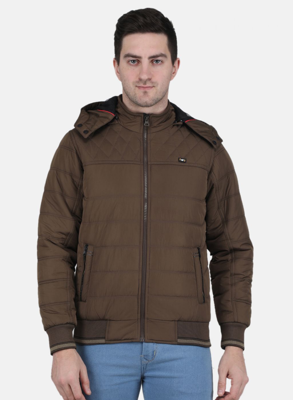 Buy Men Brown Solid Jacket Online in India - Monte Carlo