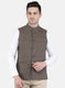 Men Brown Solid Coat