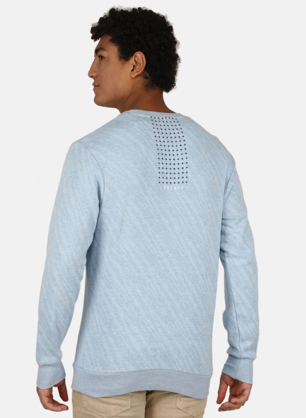 Men Blue Printed Sweatshirt