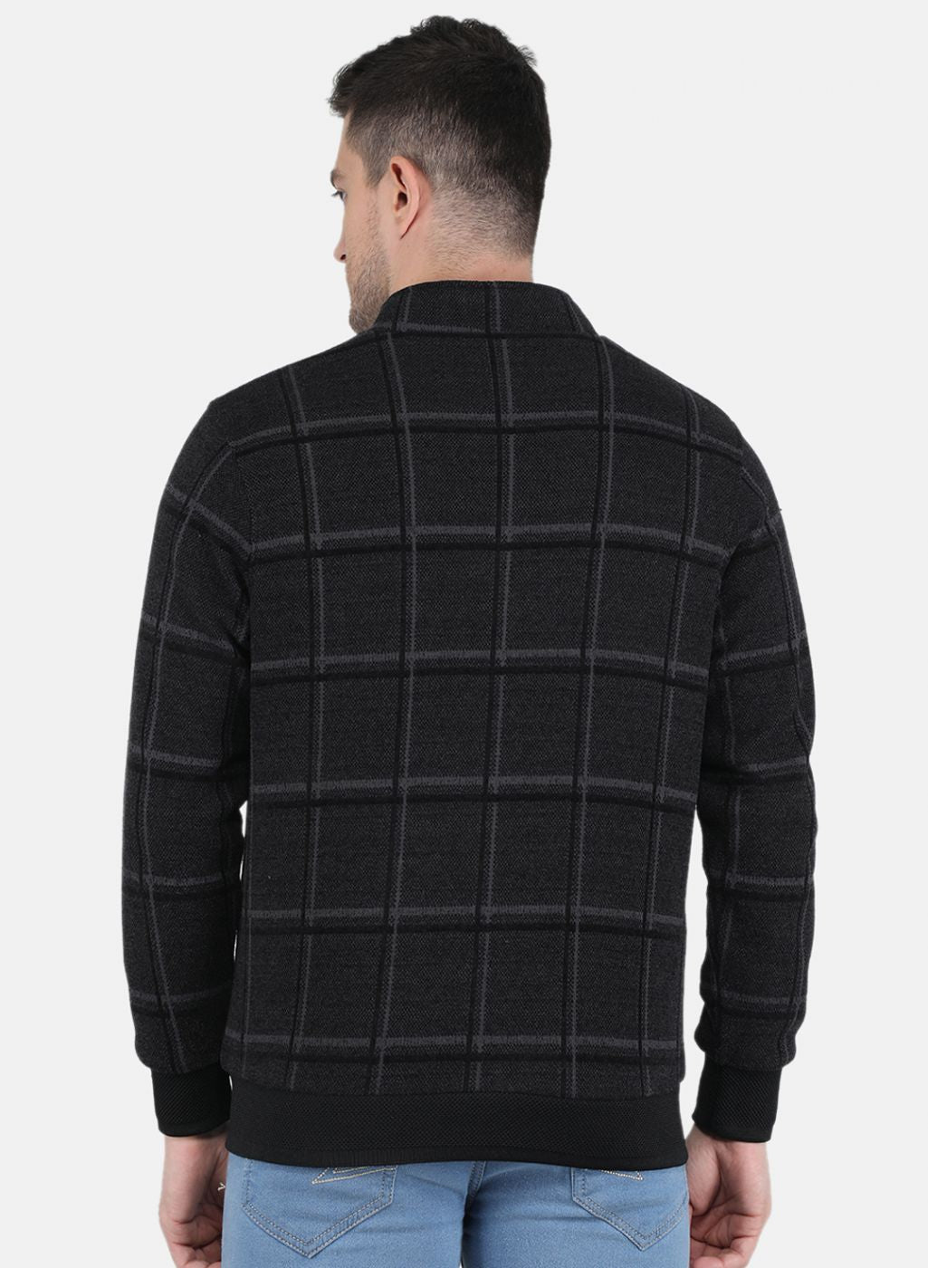 Men Black Printed Jacket