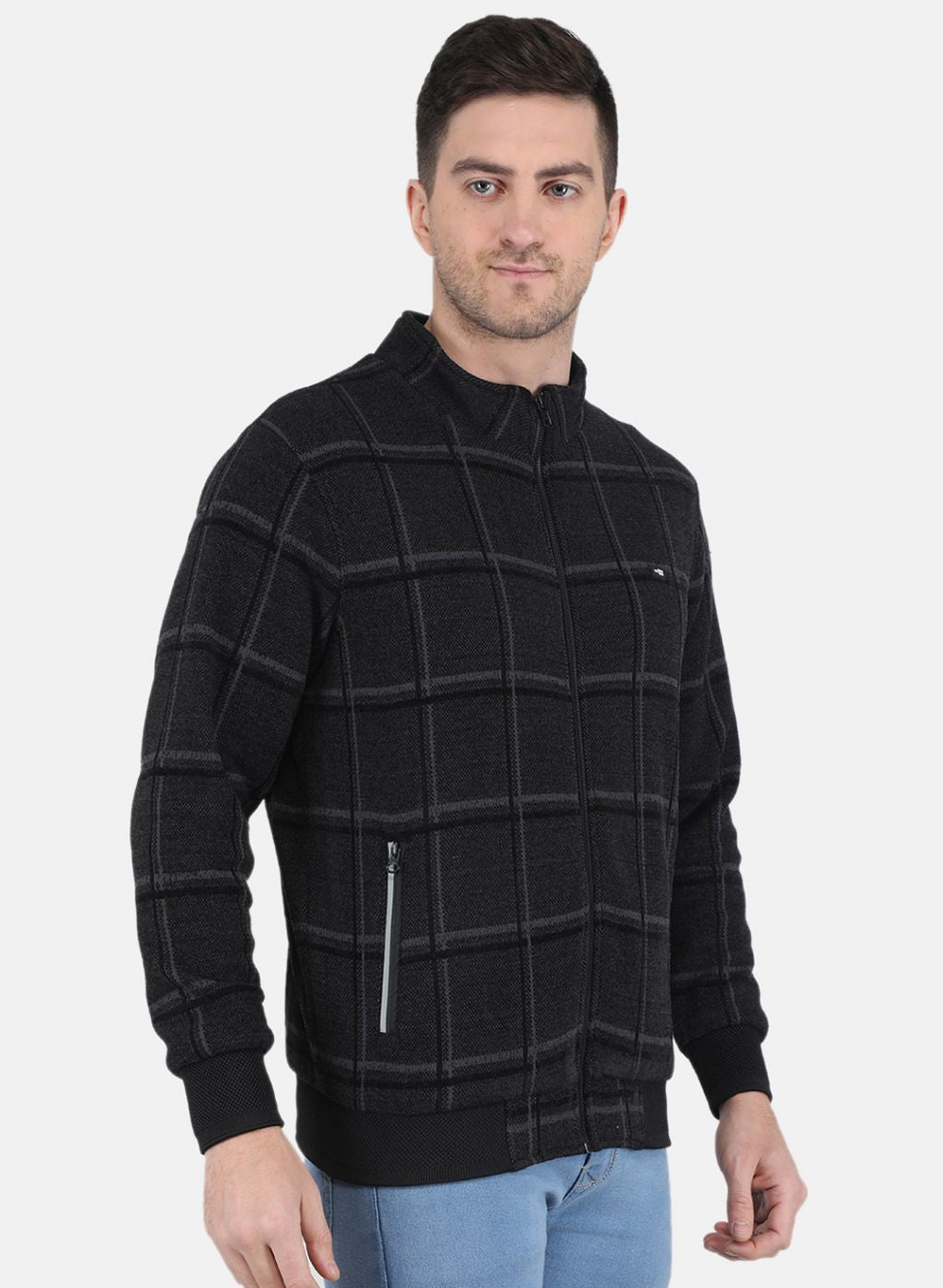 Men Black Printed Jacket