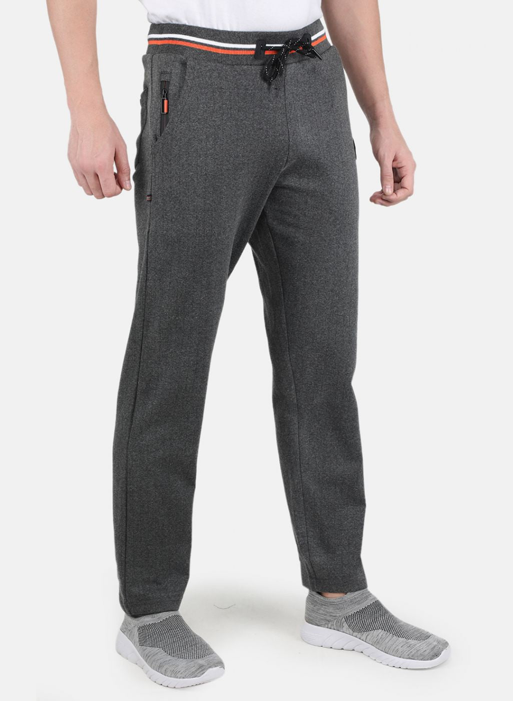 Men Grey Slim Fit Winter Lower