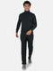 Men Green Solid Tracksuit in Pile Fabric