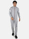 Men Grey Cut & Sew Tracksuit