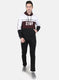Men Maroon Printed Tracksuit