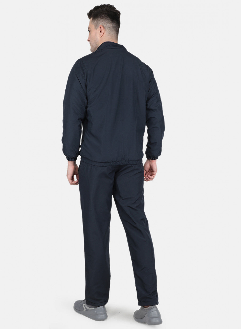 Men NAvy Blue Solid Tracksuit