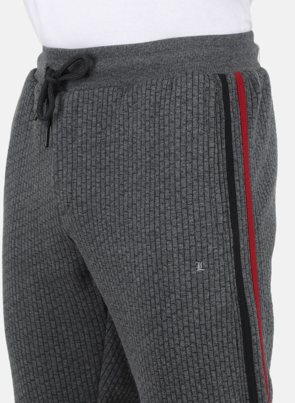 Men Grey Solid Tracksuit