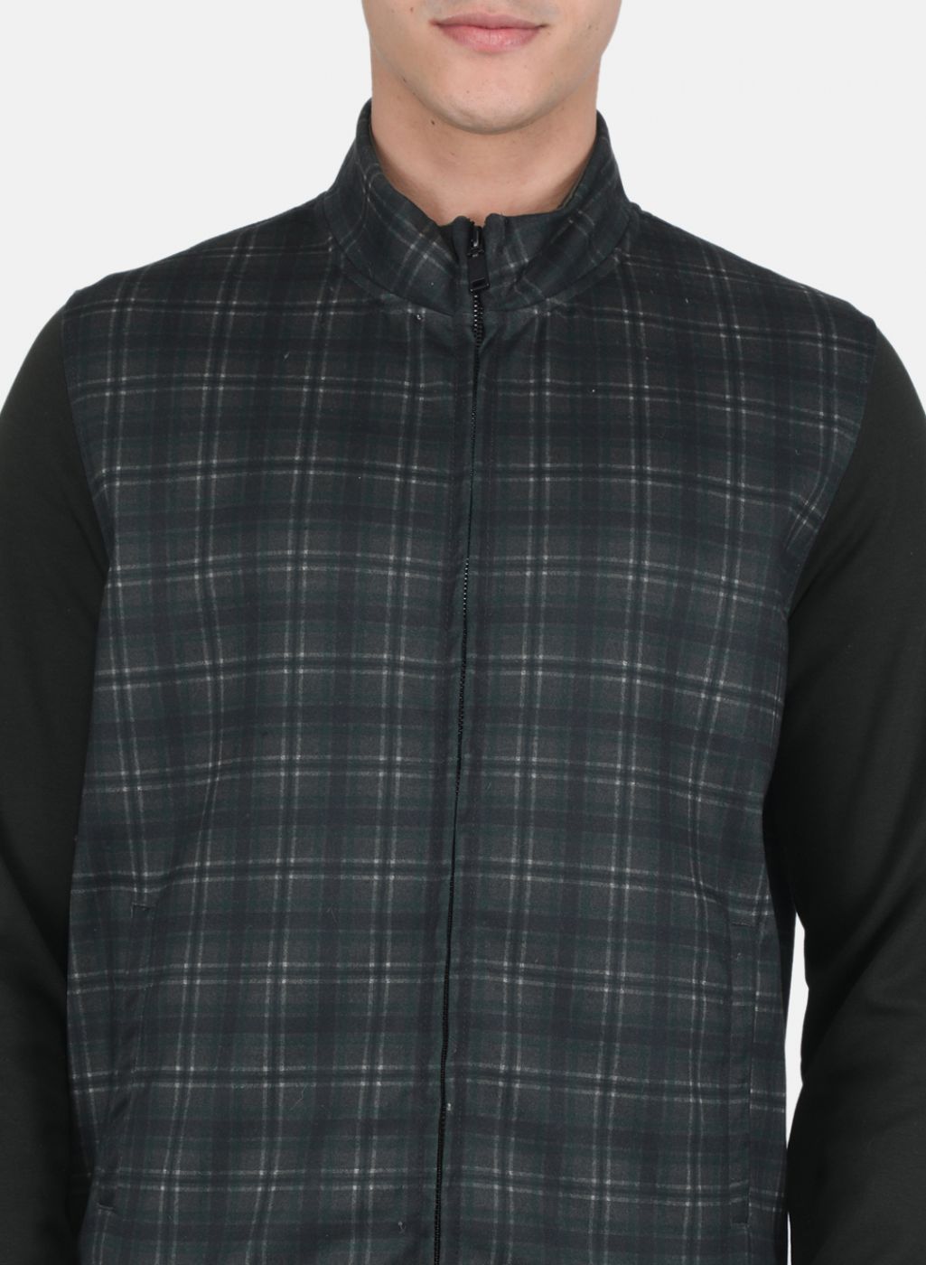 Men Olive Check Tracksuit