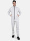 Men Grey Solid Tracksuit