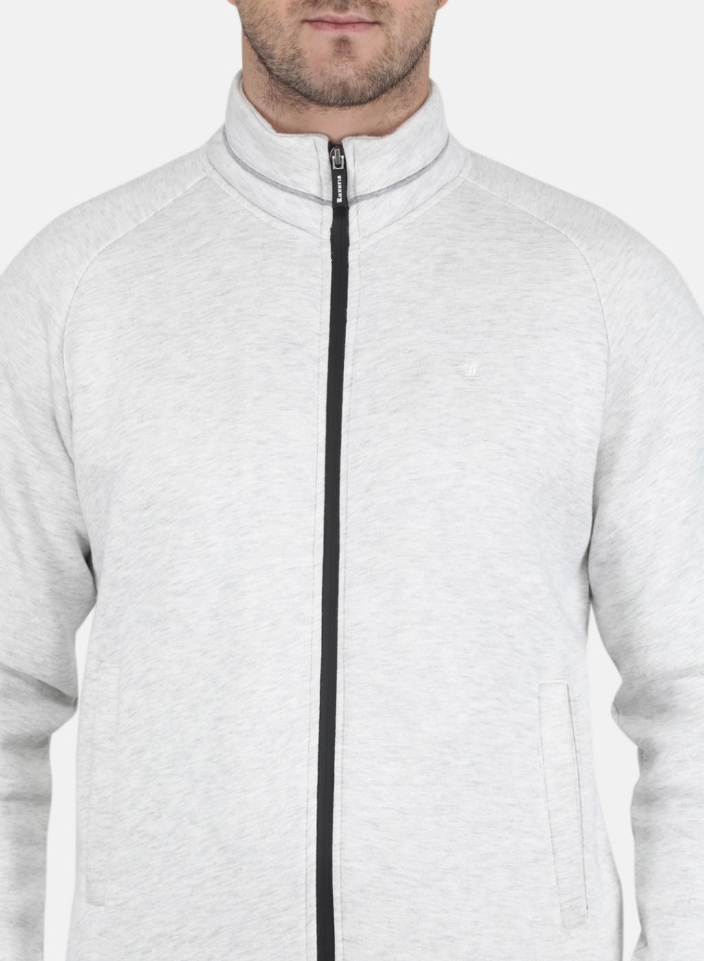 Men Grey Solid Tracksuit