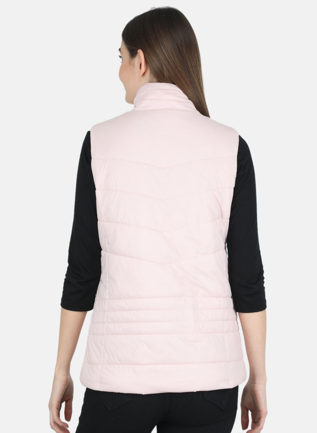 Women Pink Printed Jacket