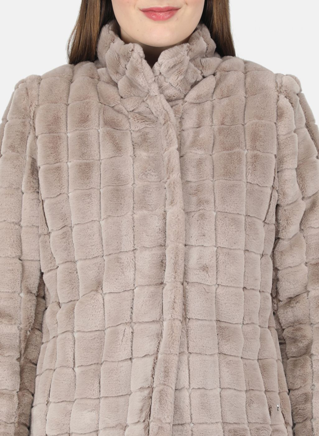 Women Beige Solid Jacket