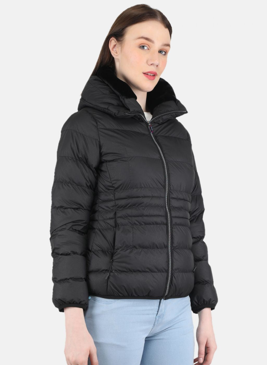 Women Black Stripe Jacket