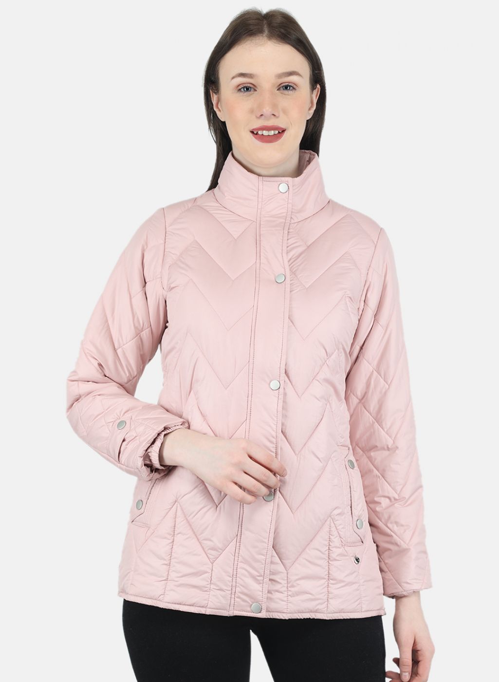 Women Pink Stripe Jacket