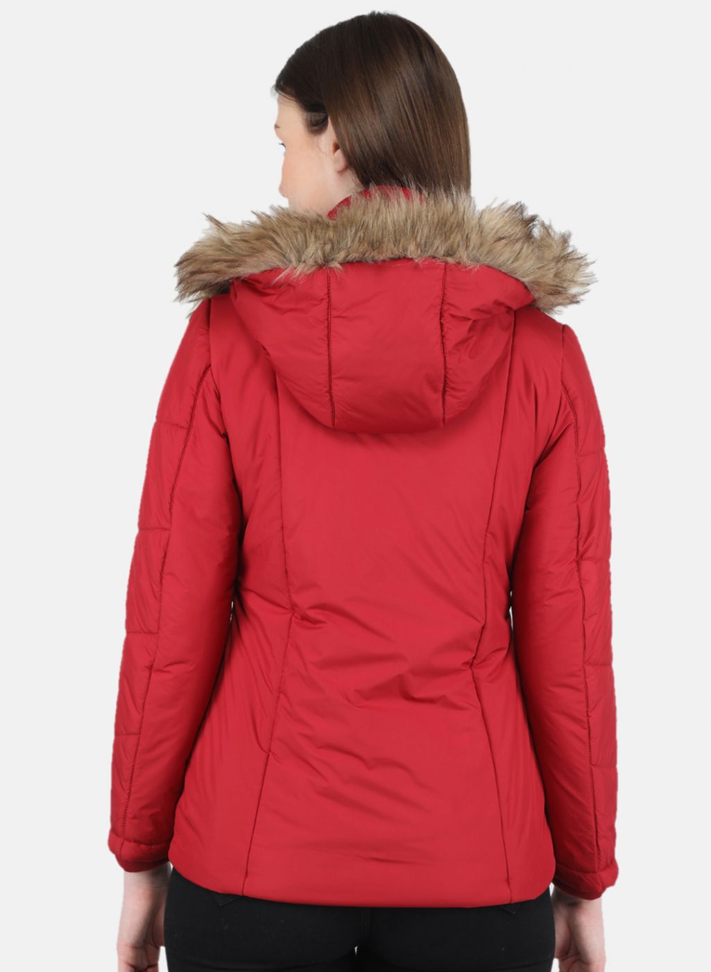Women Red Solid Jacket
