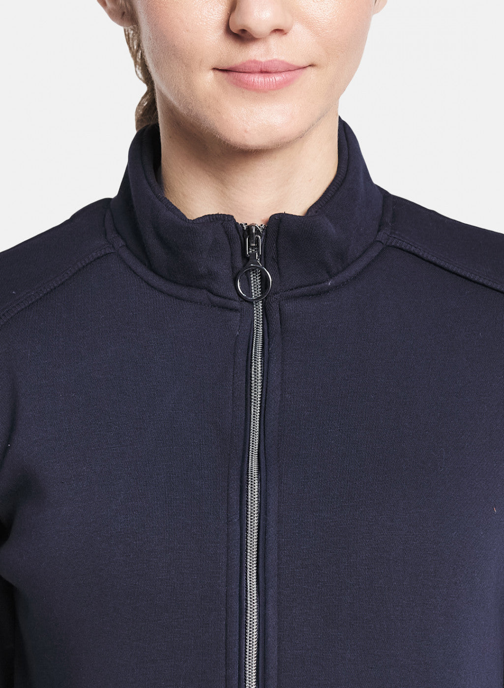 Women Navy Blue Solid Tracksuit