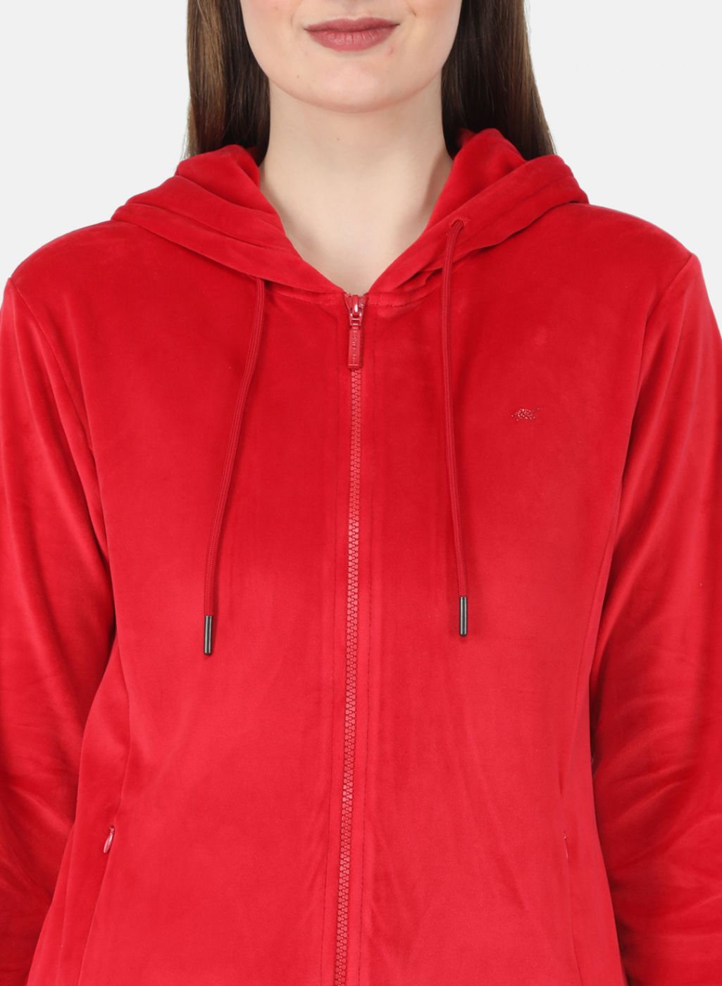 Women Red Solid Tracksuit
