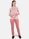 Women Pink Printed Tracksuit