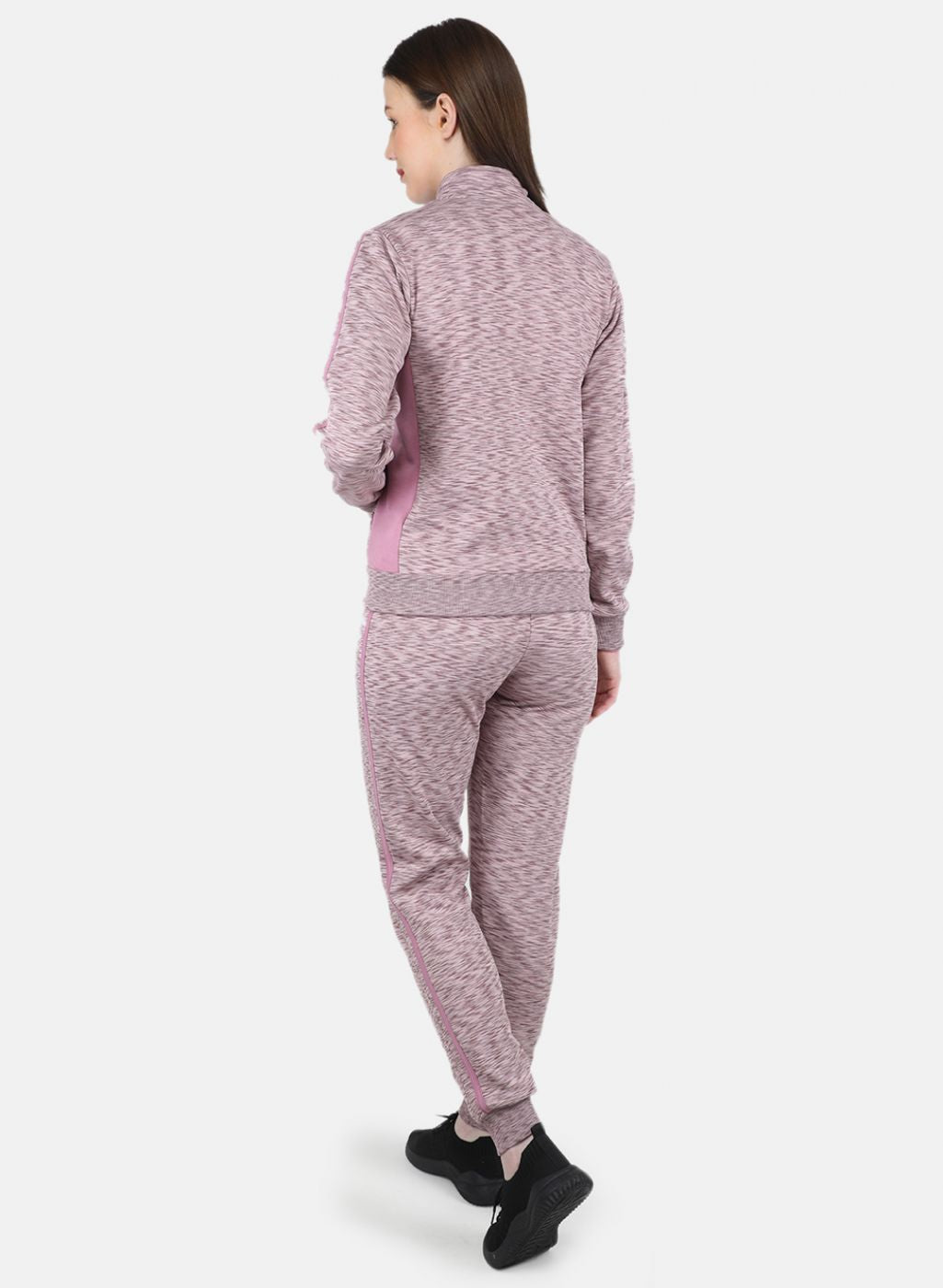Women Purple Printed Tracksuit