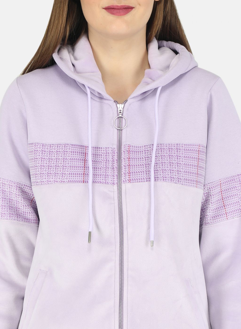 Women Purple Printed Tracksuit