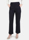 Women Navy Blue Solid Jegging