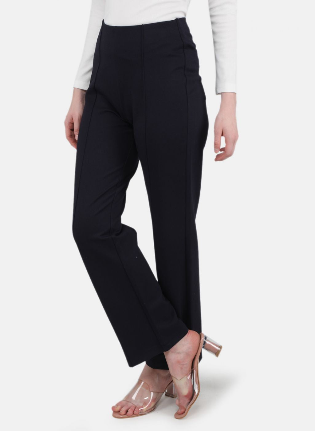 Women NAvy Blue Solid Jegging