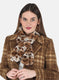 Women Brown Printed Muffler