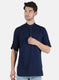 Men Blue Solid Shirt